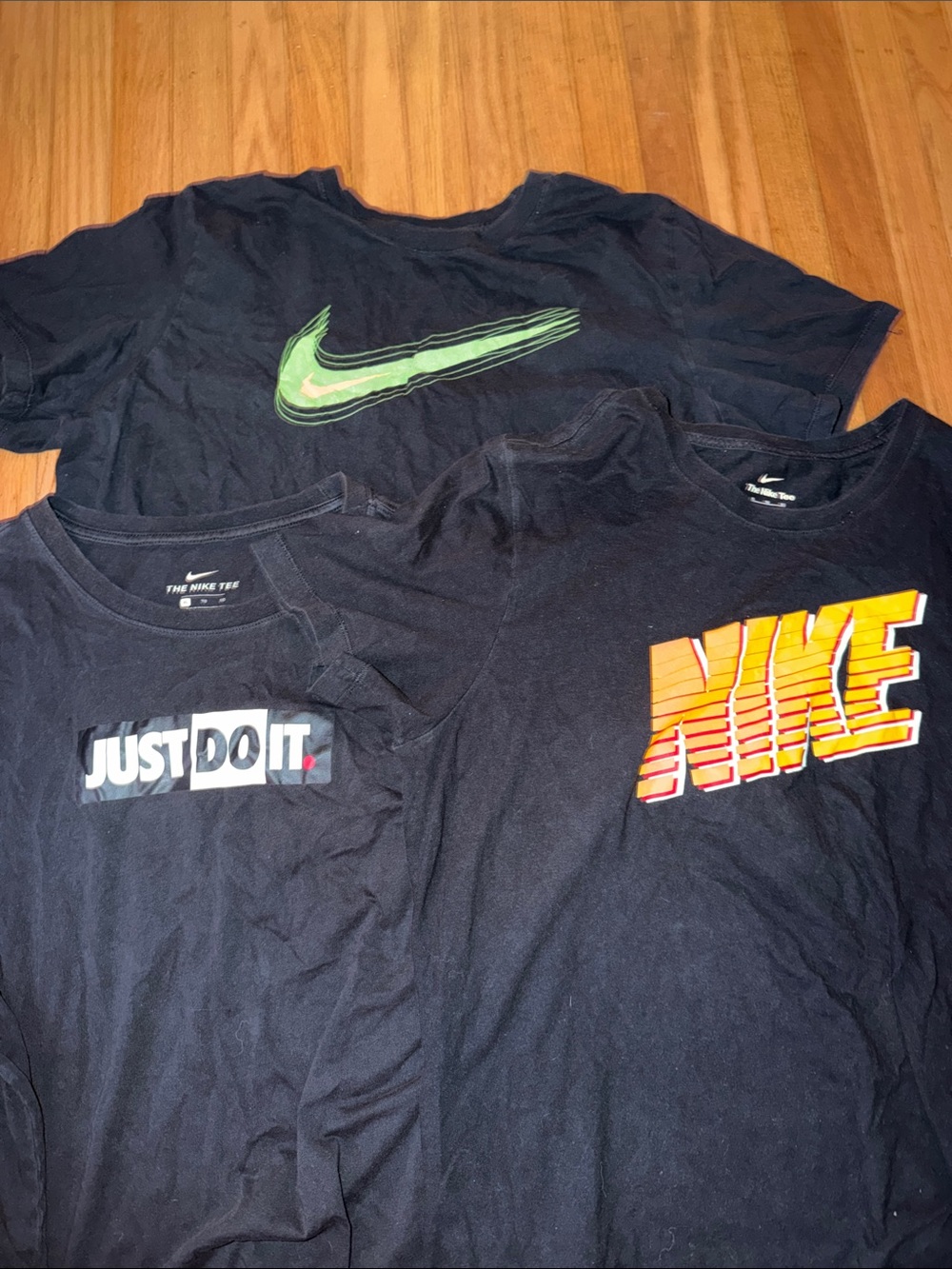 3 Black Nike T-shirts
